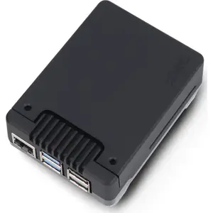 Alumīnija korpuss Argon40 Argon NEO 5 priekš Raspberry Pi 5 ar M.2 NVMe PCIe slotu, ventilatoru un radiātoru, melns