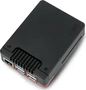 Korpuss Raspberry Pi 5 Argon40 Argon Neo 5 Bred ar ventilatoru, melni-sarkans
