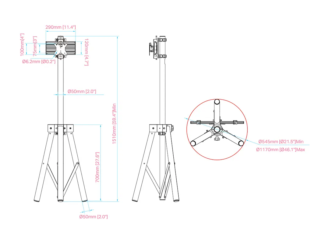Multibrackets M Pro Series Tripod Monitor Stand Photo 17