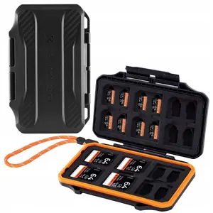 Hard Case Card Holder K&F SB9692 for 36 memory cards — SD/SDHC/SDXC, microSD/TF, 36-slot