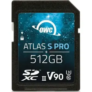 Карта памяти SDXC OWC Atlas S Pro 512 ГБ UHS-II U3 V90