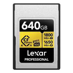 CFexpress Type A atmiņas karte Lexar LCAGOLD640G-RNENG 640 GB, lasīšana 1800 MB/s, rakstīšana 1650 MB/s