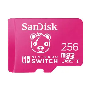 Memory card SANDISK MicroSDXC 256 GB (UHS‑I, 100 MB/s read, 90 MB/s write) Pink