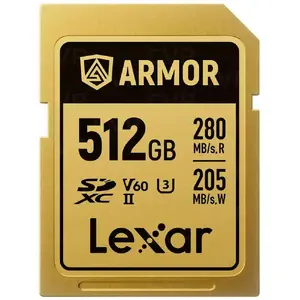 SDXC memory card Lexar LSDAMGL512G 512 GB UHS-II U3 V60 280/205 MB/s gold