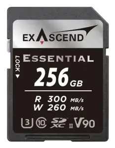 Карта памяти SDXC Exascend ESSENTIAL 256 ГБ UHS-II Class 10 U3 V90 (300/260 МБ/с)