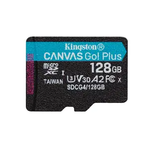 Карта памяти microSDXC Kingston Canvas Go Plus Gen4 128GB — UHS‑I U3 V30, чтение 200 МБ/с, запись 100 МБ/с