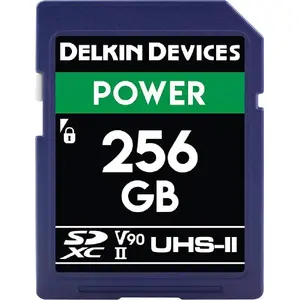 SDXC memory card Delkin Power 2000x 256 GB Class 10 UHS-II U3 V90