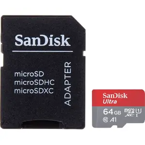 MicroSDXC memory card SANDISK Ultra 64 GB — Class 10 UHS-I/U1 A1