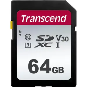 Карта памяти SDXC TRANSCEND 300S 64 ГБ Class 10 UHS-I U1 V10