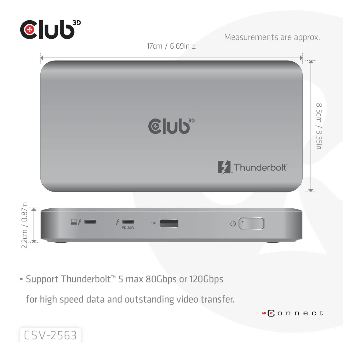 CLUB3D CSV-2563 Thunderbolt 5 Hub Photo 3