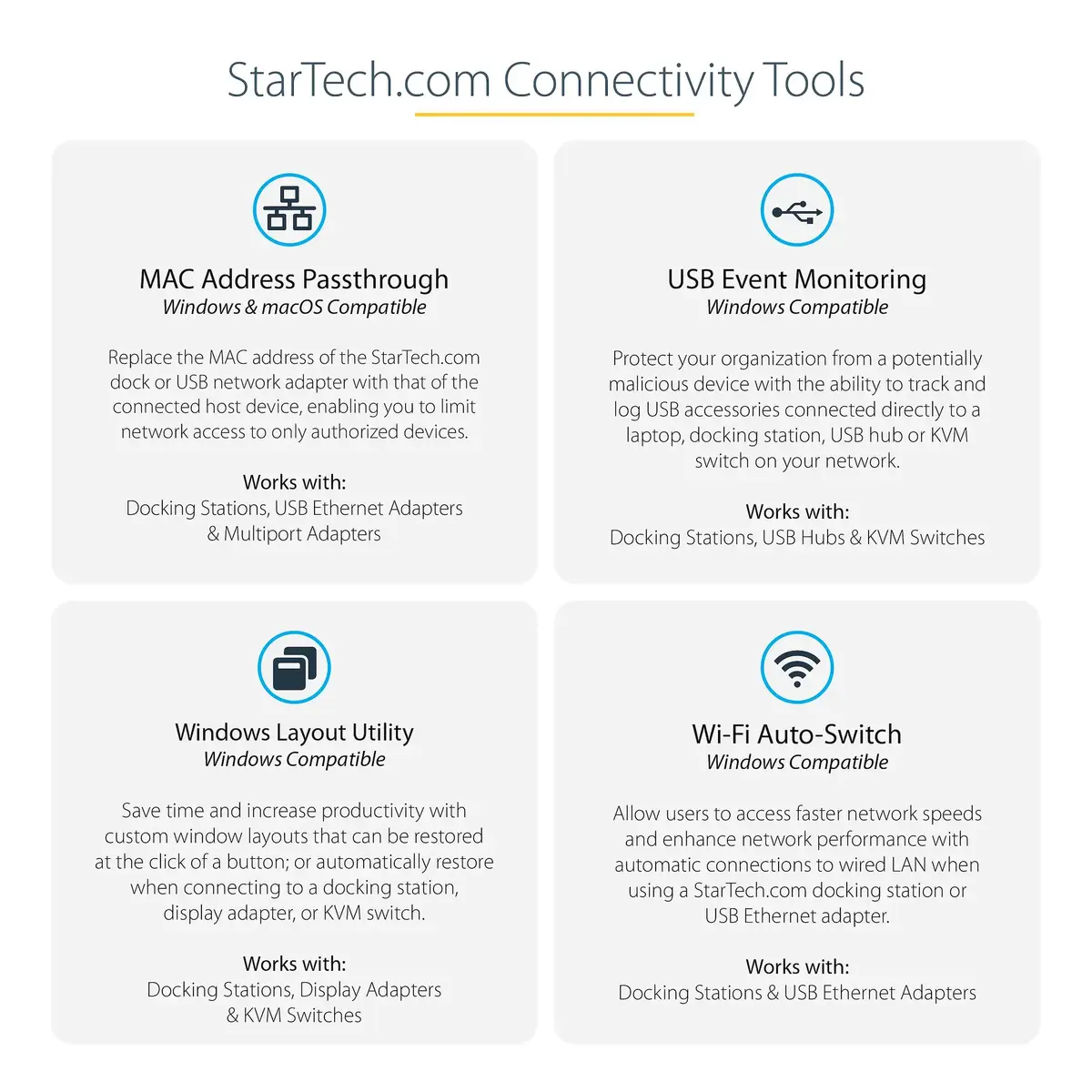 StarTech USB-C Dock S55157838 — Quad 4K60, 100W PD Photo 14