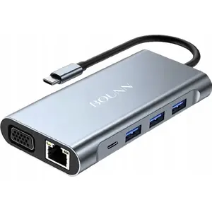 Docking station / USB-C replicator Bounn JL-CX11 — 11-in-1 ports