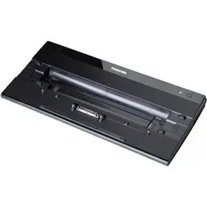 Klēpjdatora dokstacija / portu replicators Toshiba PA3916E-1PRP — melns, priekš Portégé R830 un Tecra R840/R850, platums 379.4 mm, dziļums 169 mm