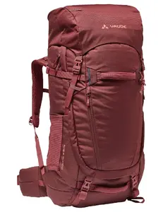 Backpack VAUDE Wo Astrum 55+10 - 55 L (expandable to 65 L), frameless, front loading, women's, Cherry (fruit)
