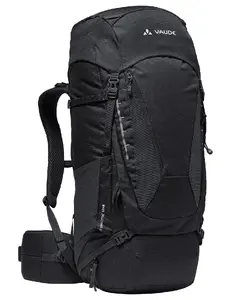 Mugursoma VAUDE Asymmetric 52+8 60 L — pārgājieniem, augšējā uzpildīšana, poliesteris/PU, 1,74 kg, platums 340 mm