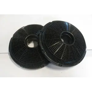 Cooker hood charcoal filter SILVERLINE KUL 10, carbon/plastic, Ø 16.3 cm, pack of 2