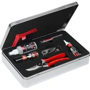 Felco maintenance kit and pruning shear set in a tin - Felco FEL-933