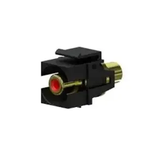 Keystone module Procab VCK107P/B — flat black RCA connector, 1‑pack