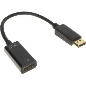 Адаптер AV DisplayPort — HDMI, No name DP-W/HDMI-G, чёрный