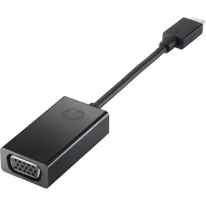 Переходник USB-C на VGA, No name (модель 4SH06AA) — чёрный, поддержка Windows 10/11 и ChromeOS, 150×25,5×13 мм
