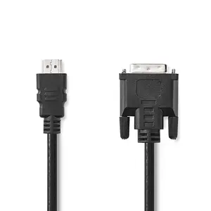 Video cable adapter Nedis CCGL34800BK20 — HDMI Type A to DVI-D, 2 m, Ø 7.3 mm, black