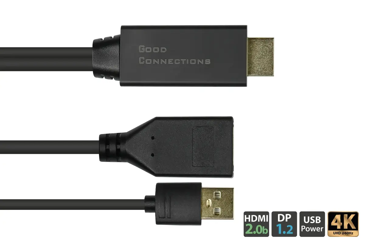 Alcasa HDMI-AD22 HDMI → DisplayPort адаптер Photo 2