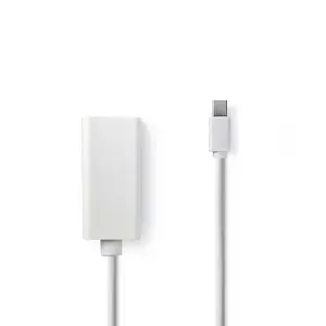 Кабель-переходник Nedis CCGB37650WT02 Mini DisplayPort — HDMI Type A, 0.2 м, белый