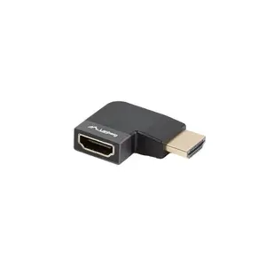 Kabeļa adapteris LANBERG AD-HDMI-10 — HDMI Type A (standarta) sieviete uz HDMI Type A sieviete, melns/ sudrabains