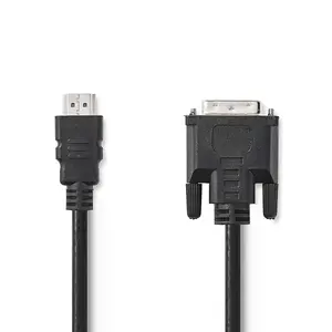 Переходник-кабель Nedis CCGB34800BK30 — HDMI на DVI‑D 24+1, 3 м, чёрный