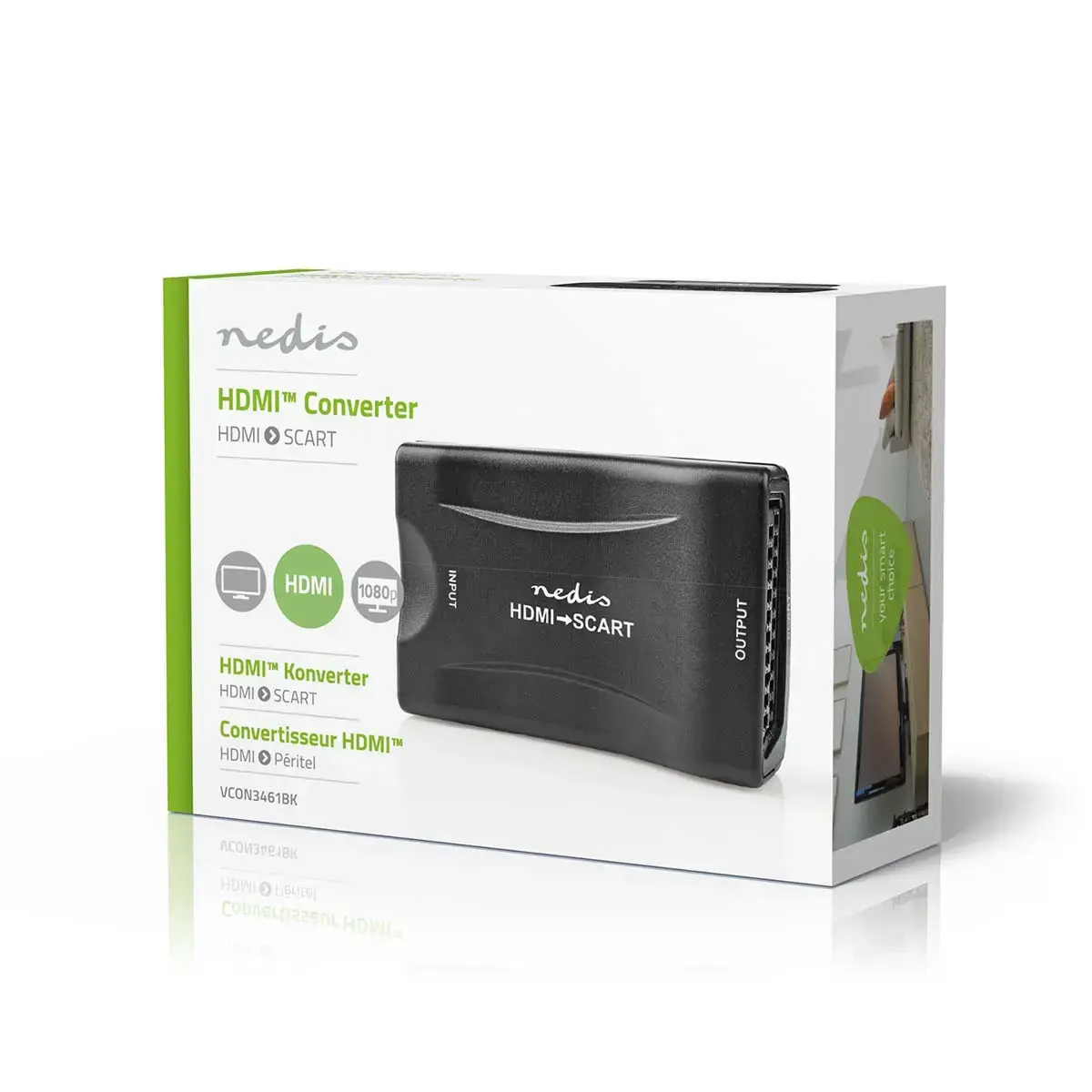 Nedis VCON3461BK konvertors HDMI→SCART Photo 9