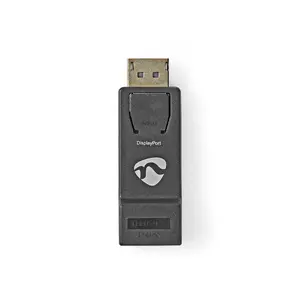 Cable gender changer Nedis CCGB37915BK — HDMI Type A (Standard) to DisplayPort, nickel-plated contacts, black