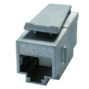 Cable gender changer RJ45 Telegärtner J00029A0061, grey, RJ45 to RJ45