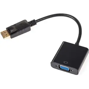 Adapter AV LechPol HDMI to D-Sub (VGA) with 3.5mm audio jack, black