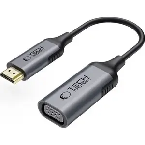 HDMI to VGA adapter Tech‑Protect UltraBoost — passive converter, Full HD 60Hz, black