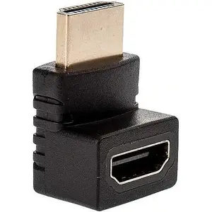 Разъём HDMI угловой RoGer 90 позолоченный 1080P, адаптер 90°