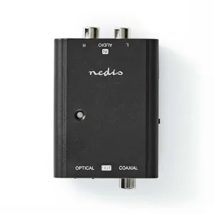 Audio converter Nedis ACON2508BK, USB Type-A, 5 V, compact (57×50.5×23 mm), black