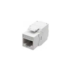 Keystone RJ45 UTP кат.5e SLIM адаптер Alantec MB008-WE, без инструментов, белый