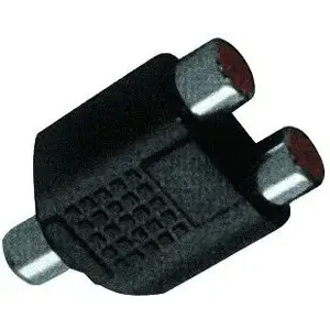 Audio adapter LechPol RCA (Cinch) to RCA (Cinch) x2 black ZLA0306