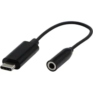Adapteris Neutralle USB-C (v) uz 3,5 mm ligzdu (s) — stereo, melns