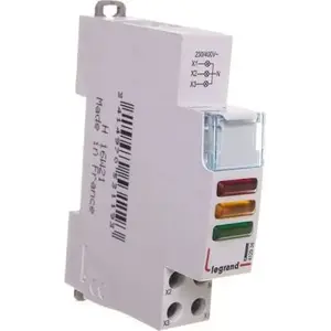 Модульная сигнальная лампа Legrand L435 3×LED красный/жёлтый/зелёный 230/400В (412934)