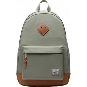 Mugursoma Herschel Heritage 11383-06109 zaļa, one size — klasiska ikdienas mugursoma ar priekšējo kabatu