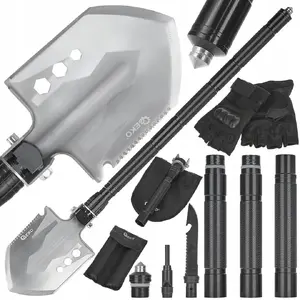 Folding multi‑purpose tactical entrenching tool GEKO BLACK SURVIVAL SERIES (20)