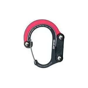 Carabiner Hook Gear Aid Heroclip Mini — compact rotating clip in black and red