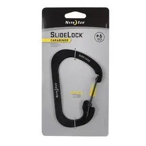 Карабин NITEIZE SlideLock Carabiner 6 — алюминиевый компактный фиксирующий карабин