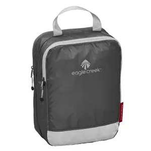 Soft clothing storage bag Eagle Creek Pack-It Specter Clean Dirty Half Cube, 5 L, 19.5×9.5×26 cm, Black/Grey