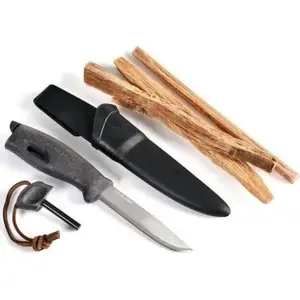 Knife with Ferrocerium Firestarter Light My Fire FireKnife + Tinder