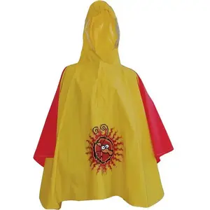 Children's Rain Poncho Fastrider Ponczo Giraffe Yellow size 92