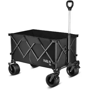 Cart nils extreme NC2604 black XXL 180L — large-capacity utility trolley