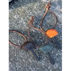 FireKnife Ferrocerium Firestarter Replacement for Knife by light my fire – Bio Rusty Orange