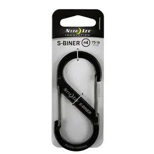 Carabiner Double-Gated Clip NITEIZE S-Biner #4 — Stainless Steel, Medium Size